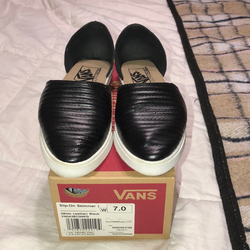Vans Moto leather slip-on size 7